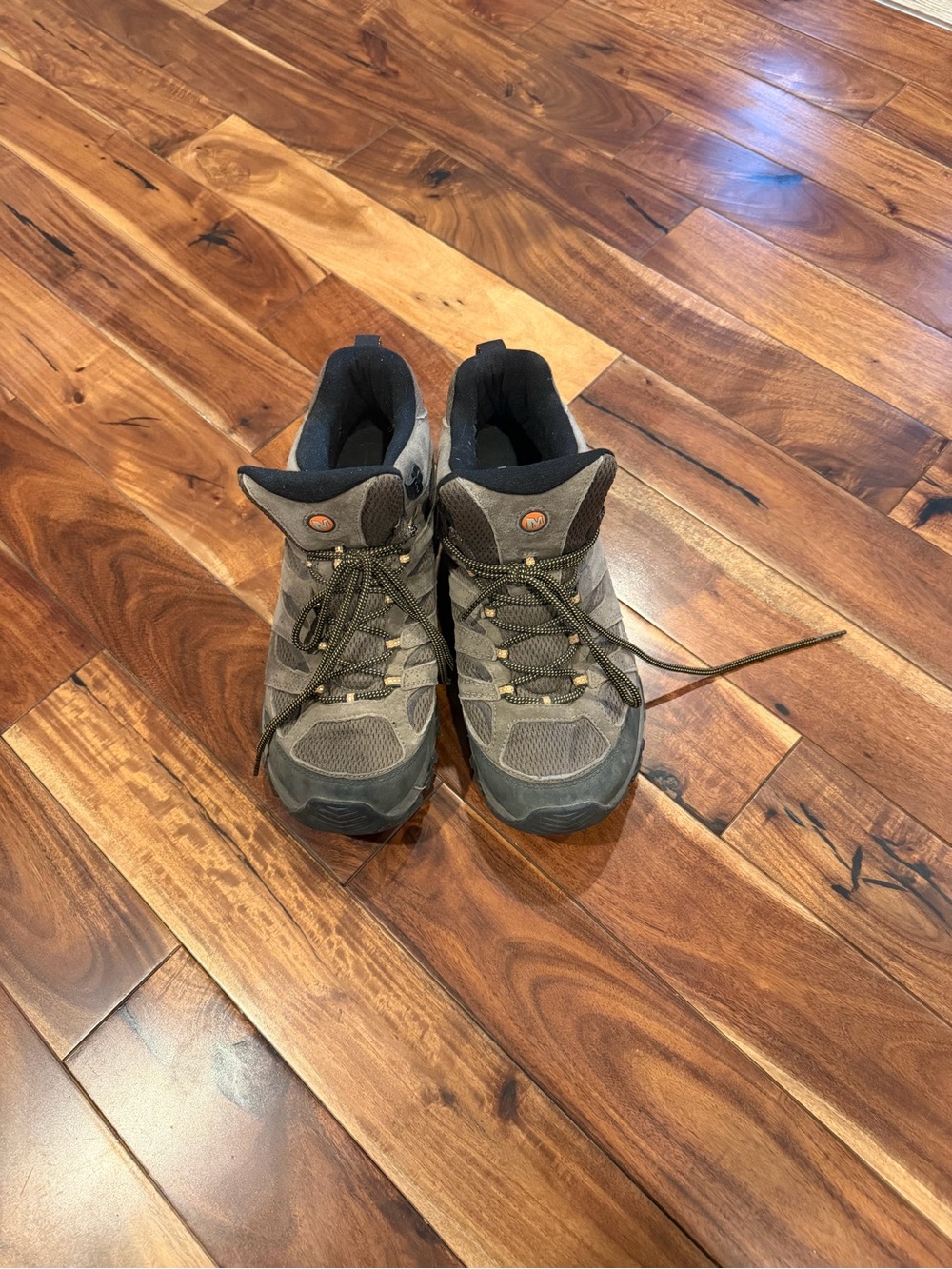 Merrell Men's Gray and Black Hiking Boots size 10.5 wide